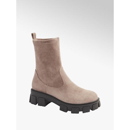 Jasnoszare botki  catwalk na masywnej podeszwie Catwalk 36,41,39,40,37,38 okazyjna cena Deichmann