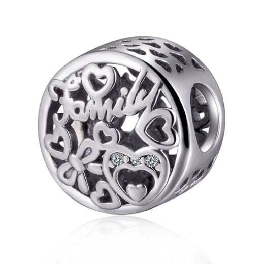 H037 Family serce charms koralik beads srebro 925 Silverbeads.pl SilverBeads