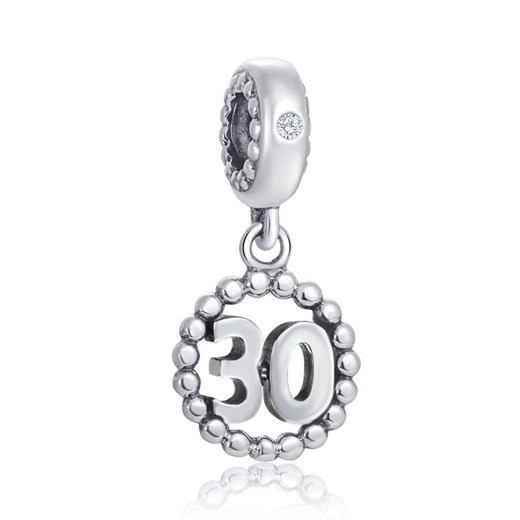 H051 Urodziny 30 lat charms zawieszka srebro 925 Silverbeads.pl SilverBeads
