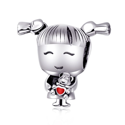 H064 Dziewczynka miś charms koralik beads srebro 925 Silverbeads.pl SilverBeads