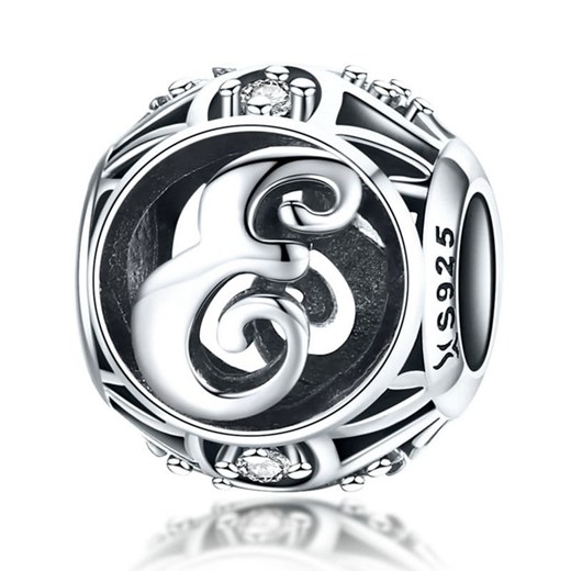 G015 Litera E charms koralik beads srebro 925 Silverbeads.pl SilverBeads
