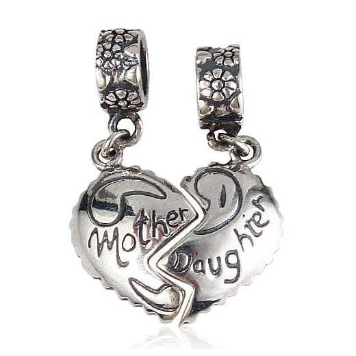 D475 Serce charms dla mamy i córki srebro 925 Silverbeads.pl okazyjna cena SilverBeads