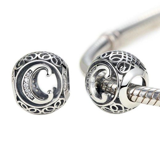 D851 Litera C charms koralik beads srebro 925 Silverbeads.pl SilverBeads