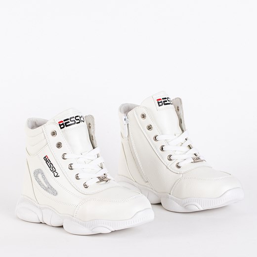 Białe sportowe botki dziewczęce Umisoko - Obuwie Royalfashion.pl 34 royalfashion.pl
