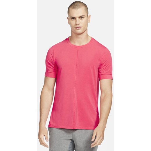 Męska koszulka z krótkim rękawem Nike Yoga Dri-FIT - Czerwony Nike XL Nike poland