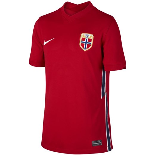 Domowa koszulka piłkarska dla dużych dzieci Norwegia Stadium 2020 - Czerwony Nike L Nike poland