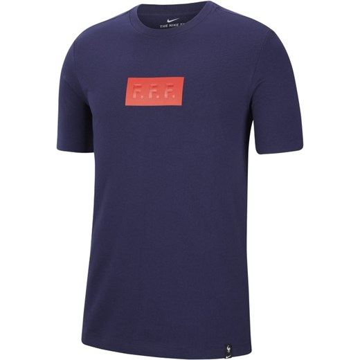 Męski T-shirt piłkarski FFF - Niebieski Nike S Nike poland