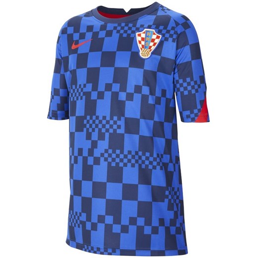Koszulka piłkarska z krótkim rękawem dla dużych dzieci Nike Dri-FIT Chorwacja - Nike L Nike poland