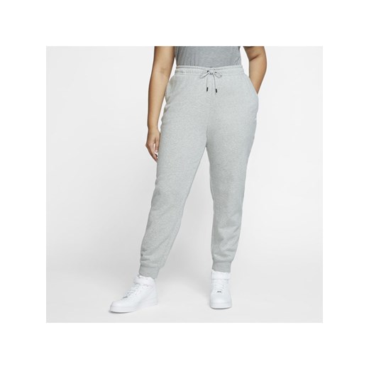 Damskie spodnie z dzianiny Nike Sportswear Essential (duże rozmiary) - Szary Nike 3X Nike poland