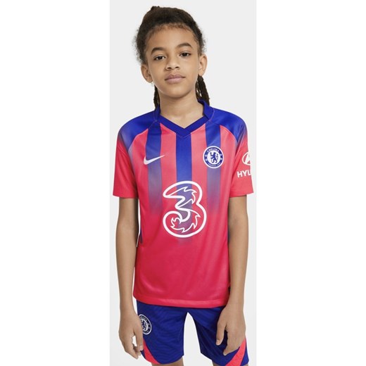 Koszulka piłkarska dla dużych dzieci Chelsea FC Stadium 2020/21 (wersja trzecia) Nike S Nike poland