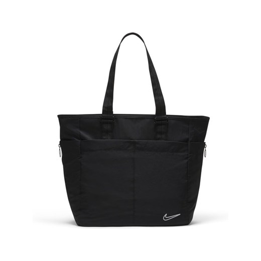 Shopper bag Nike nylonowa matowa w sportowym stylu na ramię 