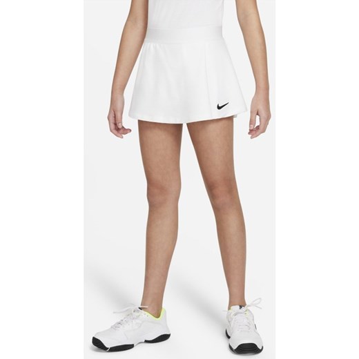 Spódniczka tenisowa dla dużych dzieci (dziewcząt) NikeCourt Victory - Biel Nike XL Nike poland
