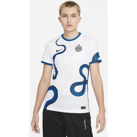 Damska koszulka piłkarska Nike Dri-FIT Inter Mediolan 2021/22 Stadium (wersja Nike XS promocyjna cena Nike poland