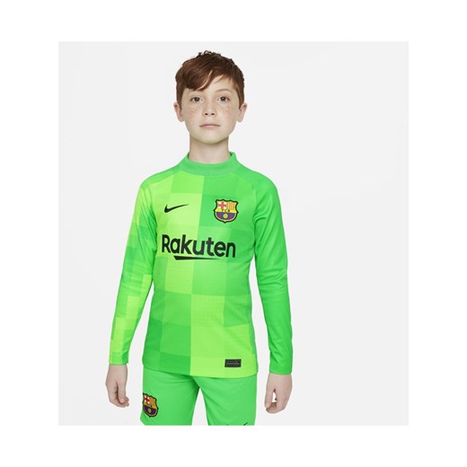 Koszulka piłkarska z długim rękawem dla dużych dzieci FC Barcelona 2021/22 Nike L wyprzedaż Nike poland