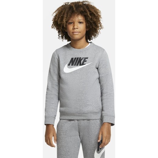 Bluza dla dużych dzieci (chłopców) Nike Sportswear Club Fleece - Szary Nike S Nike poland