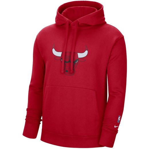 Męska dzianinowa bluza z kapturem Chicago Bulls Essential Nike NBA - Czerwony Nike M Nike poland