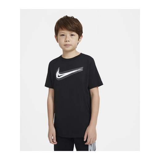 T-shirt dla dużych dzieci Swoosh Nike Sportswear - Czerń Nike L Nike poland