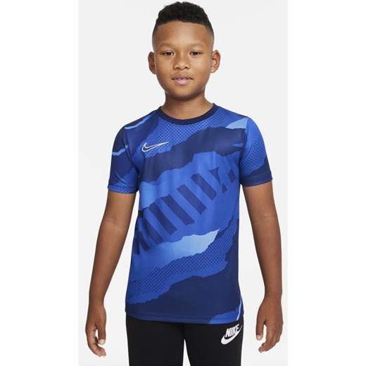 Koszulka piłkarska z krótkim rękawem dla dużych dzieci Nike - Niebieski Nike S Nike poland