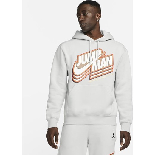 Męska dzianinowa bluza z kapturem Jordan Jumpman - Szary Jordan 2XL Nike poland