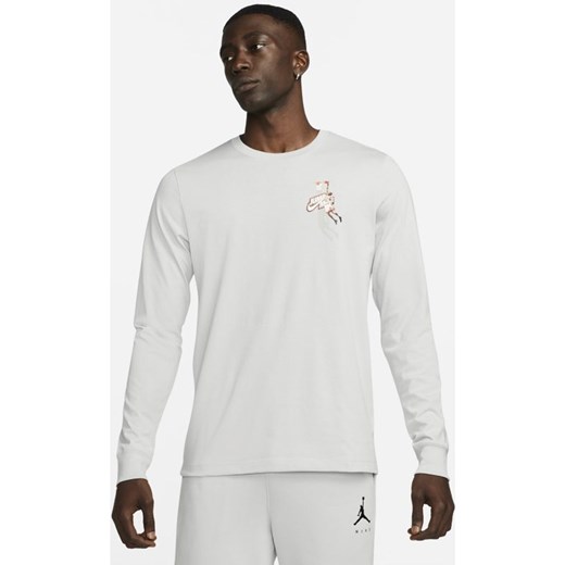 Męski T-shirt z długim rękawem Jordan Jumpman - Szary Jordan XS Nike poland