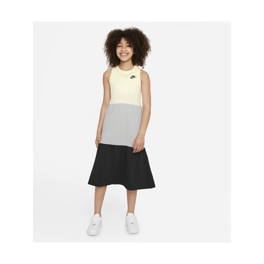 Sukienka z dzianiny dresowej dla dużych dzieci (dziewcząt) Nike Sportswear - Nike XL okazja Nike poland