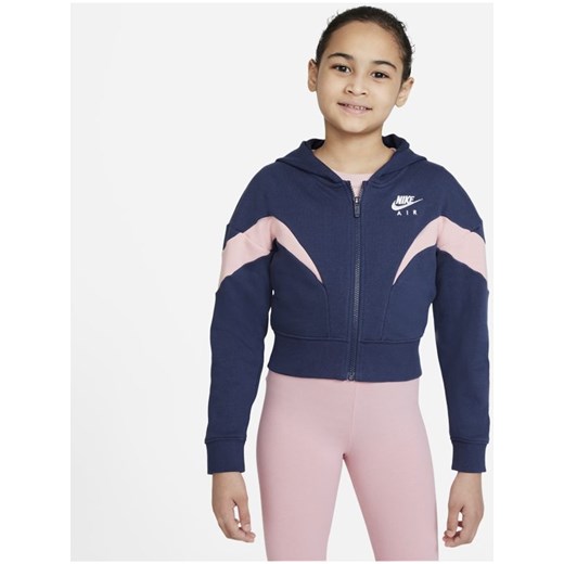 Bluza z kapturem i zamkiem na całej długości dla dużych dzieci (dziewcząt) Nike Nike XS Nike poland