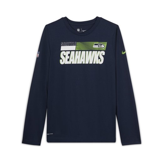 T-shirt dla dużych dzieci (chłopców) Nike Legend Sideline (NFL Seattle Seahawks) Nike MEDIUM Nike poland