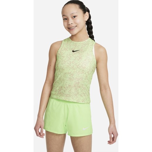 Koszulka bez rękawów do tenisa z nadrukiem dla dużych dzieci (dziewcząt) Nike XL Nike poland