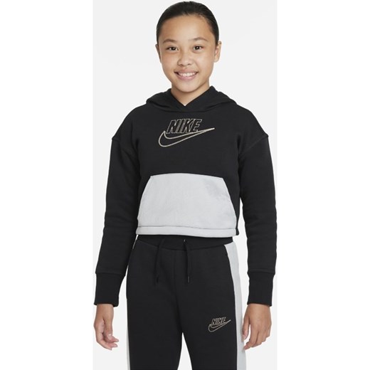 Bluza z kapturem dla dużych dzieci (dziewcząt) Nike Sportswear Club Fleece Icon Nike L Nike poland