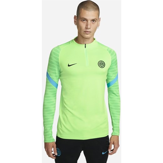 Zielony t-shirt męski Nike z długim rękawem 