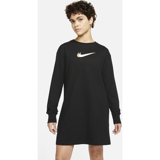 Damska sukienka z długim rękawem do tańca Nike Sportswear - Czerń Nike L Nike poland