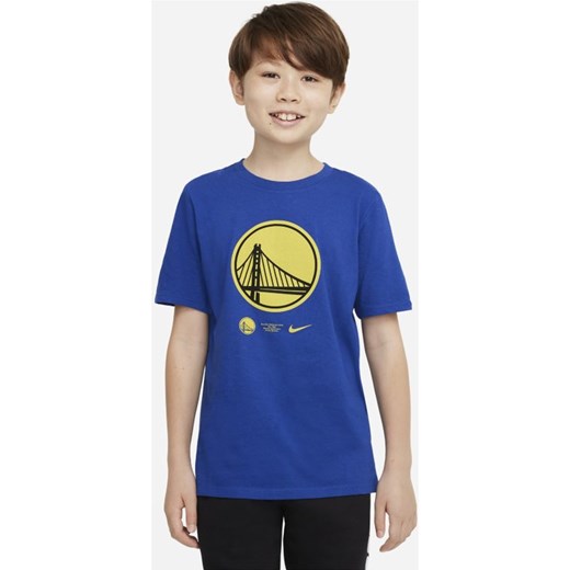 T-shirt dla dużych dzieci Golden State Warriors Nike Dri-FIT NBA - Niebieski Nike L Nike poland