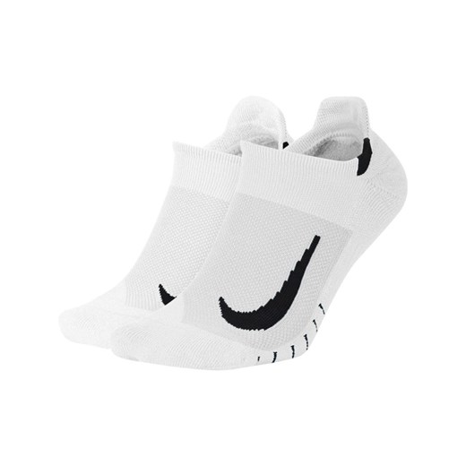Skarpety biegowe do kostki Nike Multiplier (2 pary) - Biel Nike M Nike poland