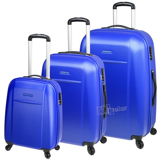 ABS02 komplet walizek - niebieski apeks-pl niebieski ciekawe