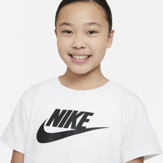 Biała bluzka dziewczęca Nike 