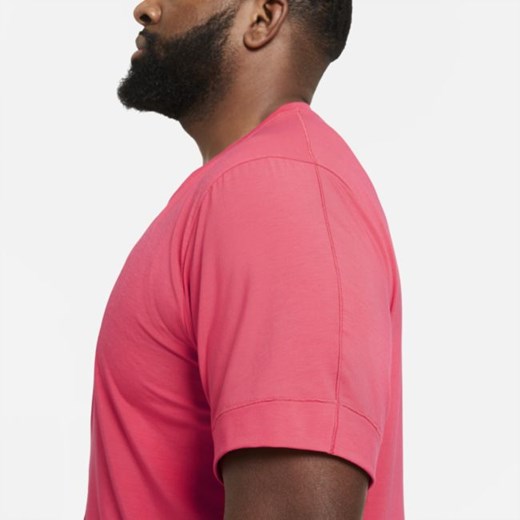 Męska koszulka z krótkim rękawem Nike Yoga Dri-FIT - Czerwony Nike S Nike poland