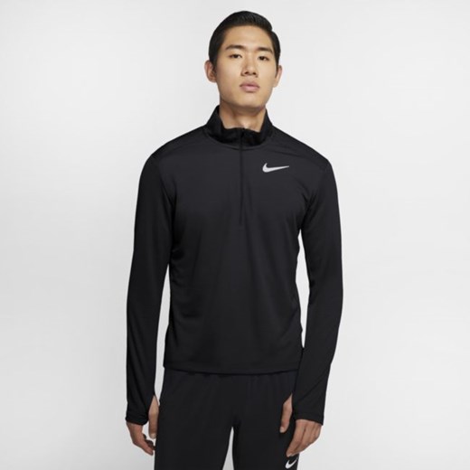 Męska koszulka do biegania z zamkiem 1/2 Nike Pacer - Czerń Nike S Nike poland