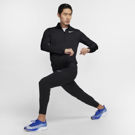 Męska koszulka do biegania z zamkiem 1/2 Nike Pacer - Czerń Nike XL Nike poland