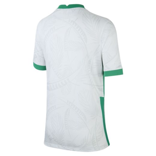 Koszulka piłkarska dla dużych dzieci Saudi Arabia 2020 Stadium Home - Biel Nike S Nike poland