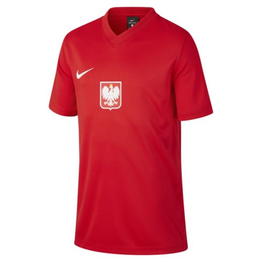 T-shirt chłopięce czerwony Nike 