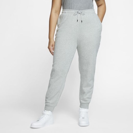 Damskie spodnie z dzianiny Nike Sportswear Essential (duże rozmiary) - Szary Nike 2X Nike poland