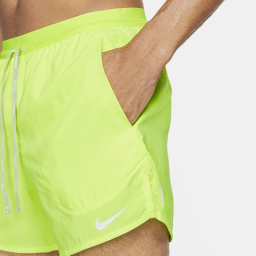 Męskie spodenki z szortami do biegania 13 cm Nike Flex Stride - Żółć Nike 4XL Nike poland