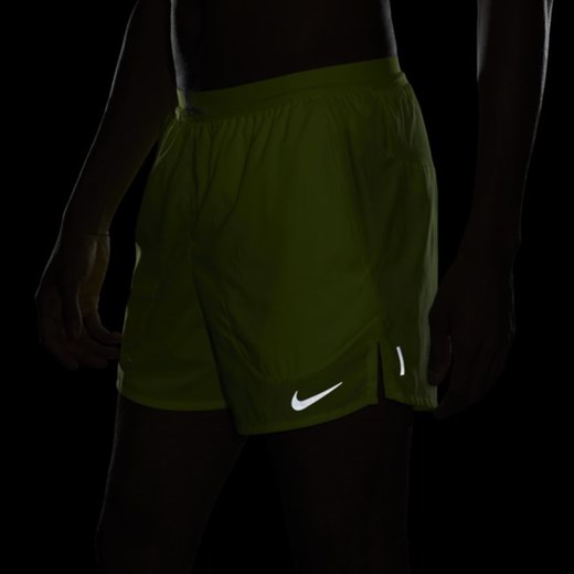 Męskie spodenki z szortami do biegania 13 cm Nike Flex Stride - Żółć Nike 3XL Nike poland
