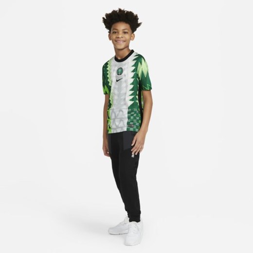 Koszulka piłkarska dla dużych dzieci Nigeria Stadium 2020 (wersja domowa) - Biel Nike XL Nike poland
