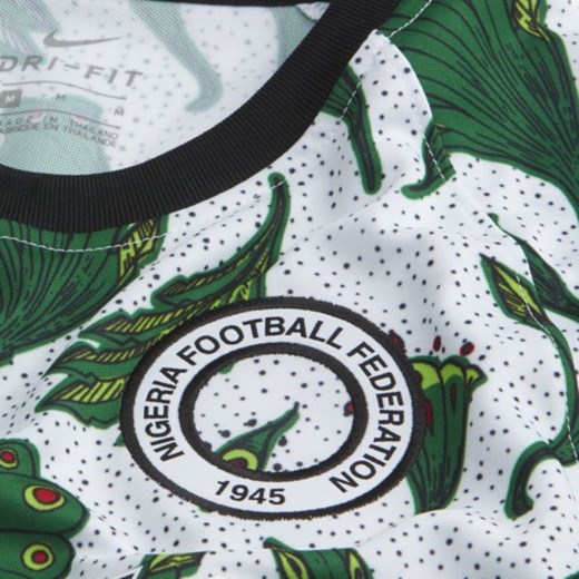 Przedmeczowa koszulka piłkarska z krótkim rękawem dla dużych dzieci Nigeria - Nike M Nike poland