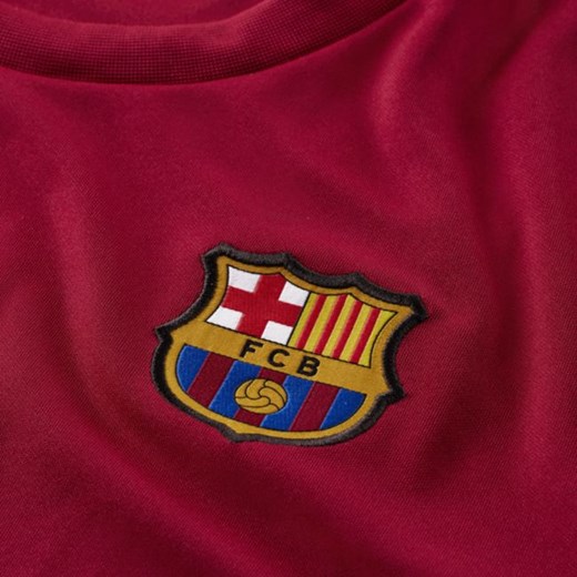 Męska koszulka piłkarska z krótkim rękawem FC Barcelona Strike - Czerwony Nike XS okazja Nike poland