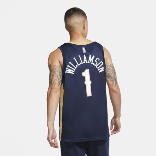 Męska koszulka Nike NBA Swingman Zion Williamson Pelicans Icon Edition 2020 - Nike L Nike poland wyprzedaż