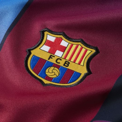 Męska przedmeczowa koszulka piłkarska z krótkim rękawem FC Barcelona - Niebieski Nike XL wyprzedaż Nike poland