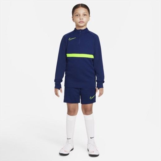 Treningowa koszulka piłkarska dla dużych dzieci Nike Dri-FIT Academy - Niebieski Nike S Nike poland wyprzedaż