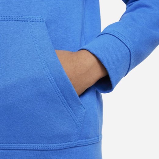 Dzianinowa bluza z kapturem i zamkiem na całej długości dla dużych dzieci FC Nike S Nike poland